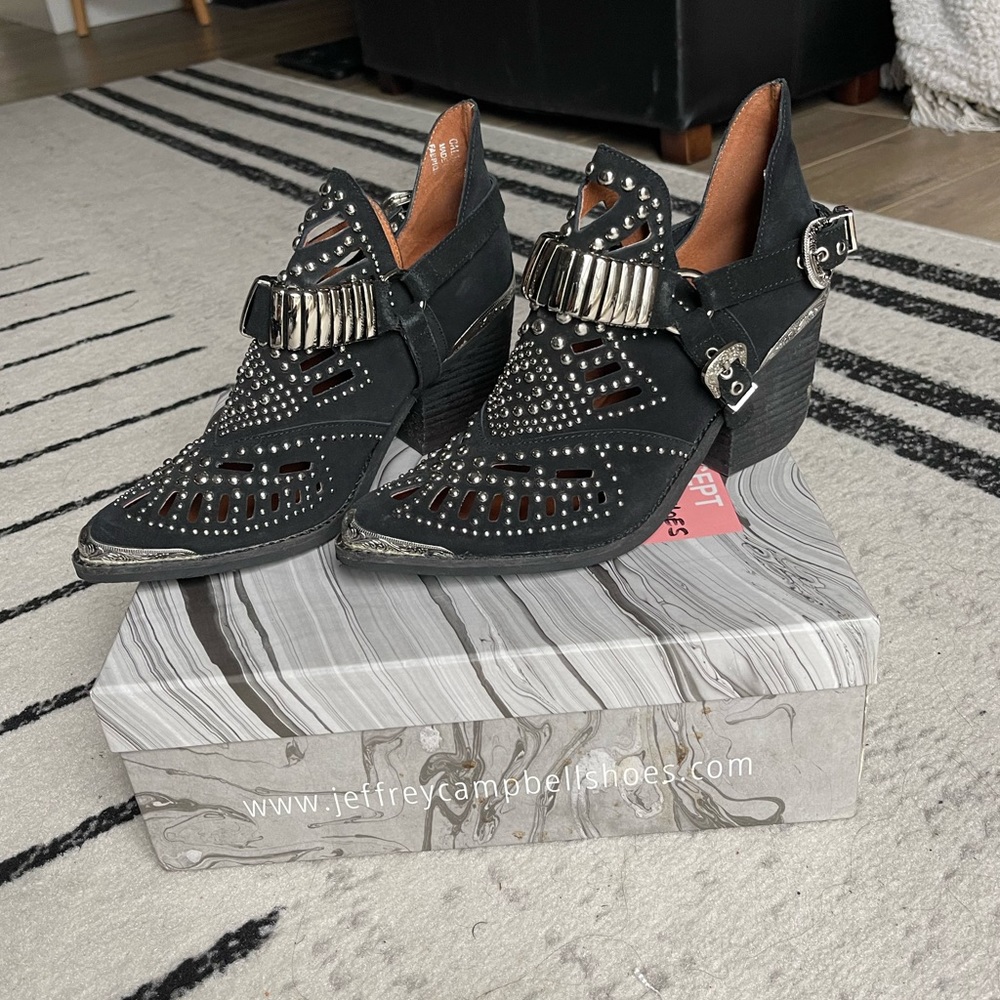 Black Western Booties